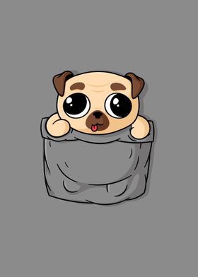 Cute Pocket Pug