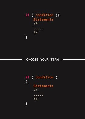 Programmer poster - Choose your team