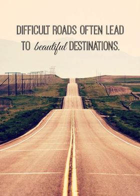 Difficult roads...
