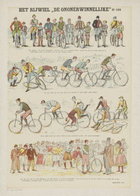 Vintage Cycling Illustration