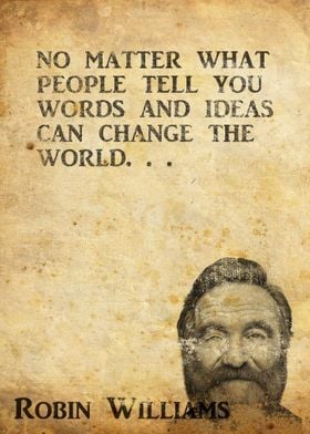 A Robin Williams quote
