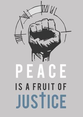 Peace is a fruit of Justice