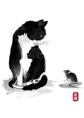 The cat and the little mouse