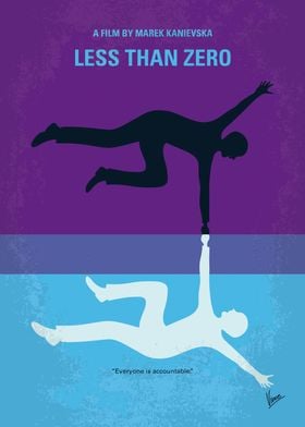 No848 My Less Than Zero minimal movie poster