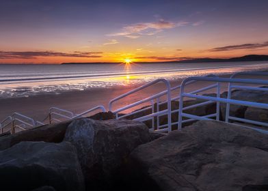 Aberavon beach sunset