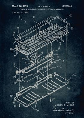 No318-1967-Chain of mounting a electrical keyboard