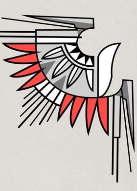 Indigenous eagle symbol