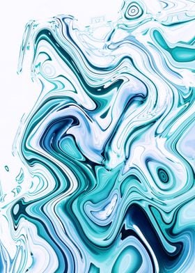 Liquid Marble - Blue