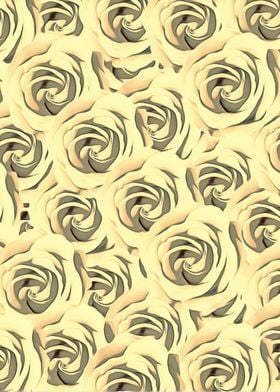 blooming yellow rose pattern texture abstract back