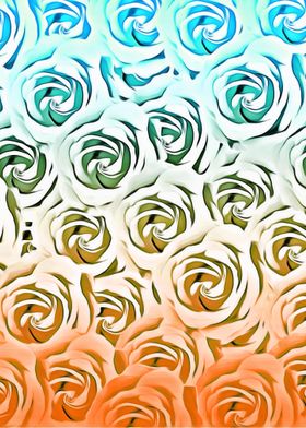 blooming rose pattern texture abstract background 