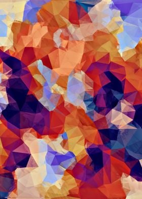 psychedelic geometric polygon pattern abstract in 