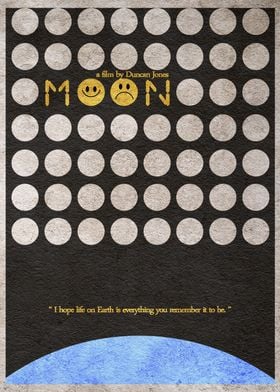 Moon Minimal Film Poster