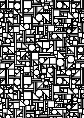 Geometric maze (black)