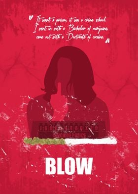 Blow - Minimal Alternative Movie Poster