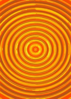 circle pattern abstract background in orange and y