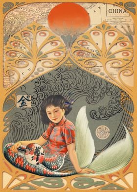 Collage Oriental Mermaid