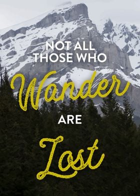Not All Those Who Wander
