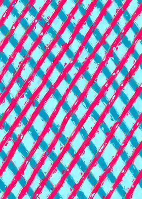 line pattern painting abstract background in blue 