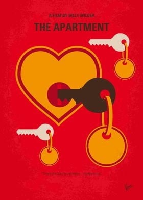 No853 My The Apartment minimal movie poster