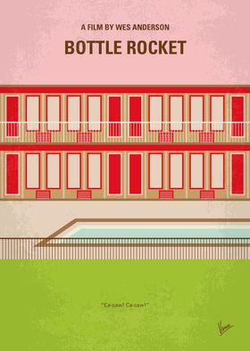 No855 My Bottle Rocket minimal movie poster