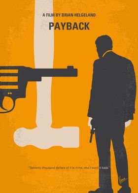 No854 My Payback minimal movie poster