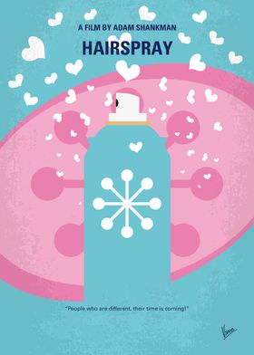 No856 My HAIRSPRAY minimal movie poster