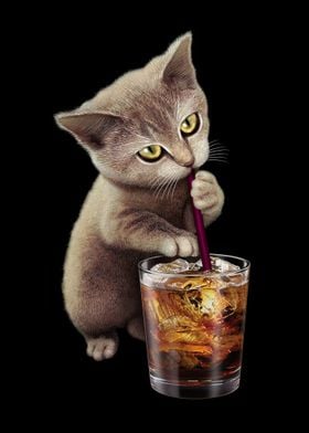CAT & SOFT DRINK