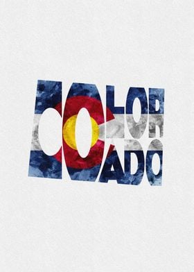 Colorado Map Flag