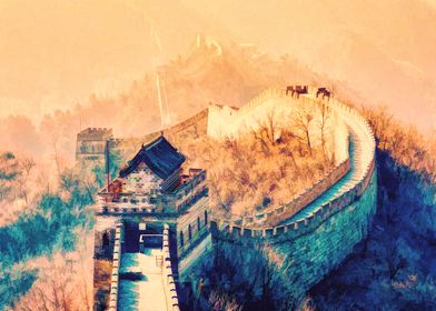 Great Wall of China oil painting 