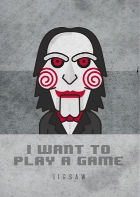 I want to play a game - Jigsaw face