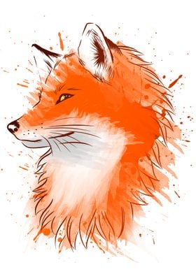 Water Color Fox