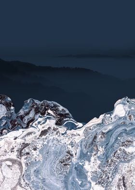 BLUE MARBLED MOUNTAINS v1