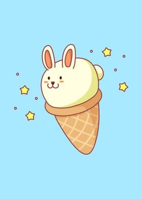 Bunny-lla Ice Cream (Blue 