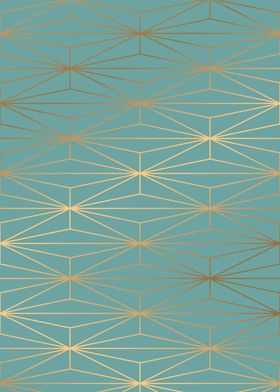 ELEGANT BLUE GOLD PATTERN2