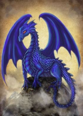 Blue Indigo Dragon