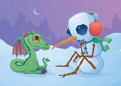 Snowman and Dragon