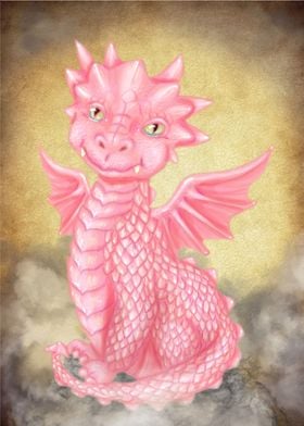 Pink Baby Dragon