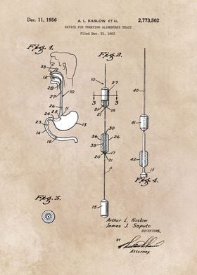 patent art Kaslow 1956 Device for treating ...