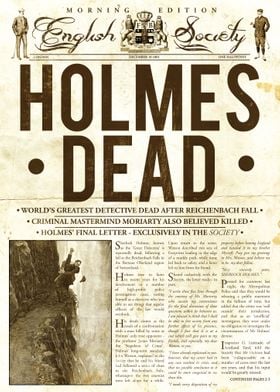 Holmes Dead Newspaper