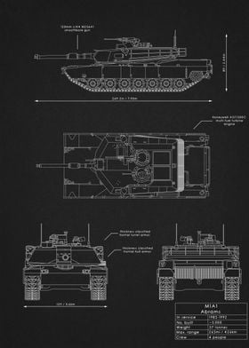 M1A1 Abrams Blueprint
