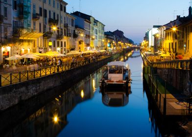 Navigli canal - Milano nightlife district
