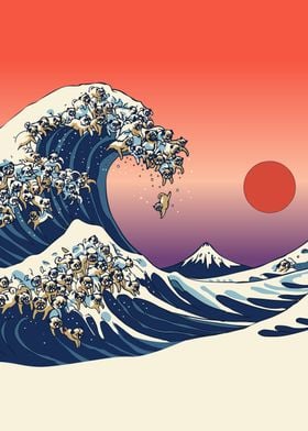 The Great Wave of Pug