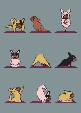 French Bulldog Yoga