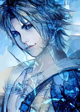 Tidus Final Fantasy X- Limited Edition Fine Art Print -FFX Poster