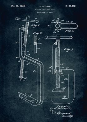 No324 - 1937 - C-Clamp type hand tool