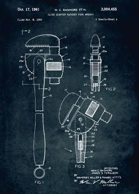 No342 - 1960 - Close quarter ratchet pipe wrench