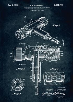 No341 - 1951 - Predetermined torque release wrench