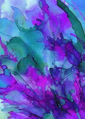 Alcohol Ink Flowers 2