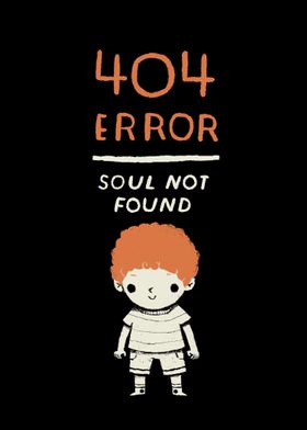 404 error - soul not found. ginger, redhead.