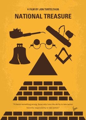 No887 My National Treasure minimal movie poster